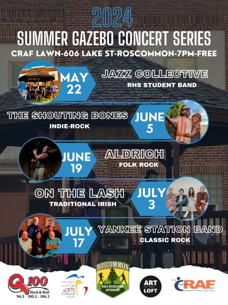 summer Gazebo Concert series 2024 poster